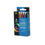 צבעי שעווה עבים 12 יחידות במארז