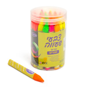 צבעי שעווה עבים זוהרים בכוס