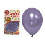 שקית 10 בלונים מטאלי 12' סגול