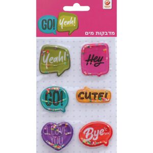 מדבקות מים בועות