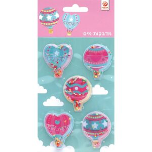 מדבקות מים בלון פורח